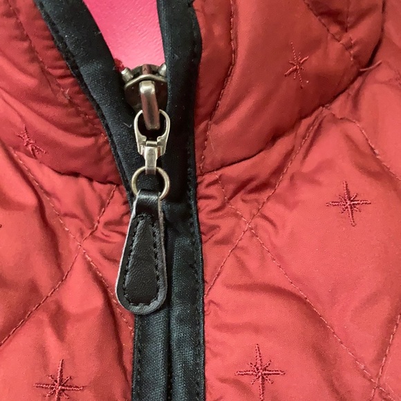 Eddie Bauer Premium Goose Down Vest Quilted Full Zip Red Zip Pockets Size Large - Picture 6 of 11